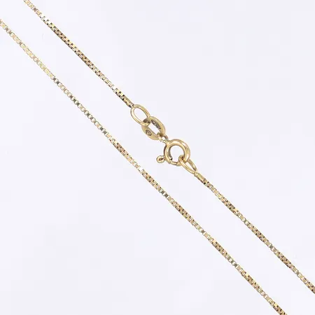 Halskedja Venezia Balestra svensk importstämpel (före 1988) längd 43cm bredd 1mm något missfärgad 18K Vikt: 2,8 g