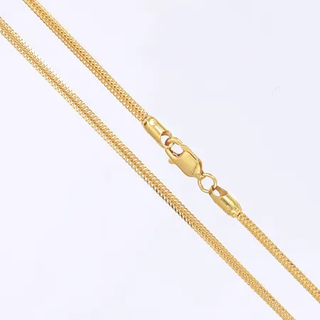 Halskedja längd 55cm bredd 2mm 21K Vikt: 10,7 g