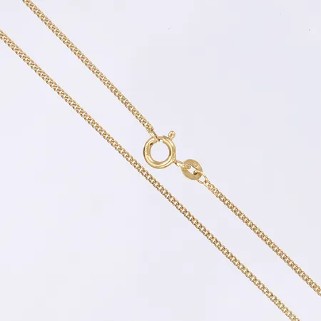 Halskedja Pansarlänk längd 84cm bredd 1mm 18K Vikt: 6,4 g