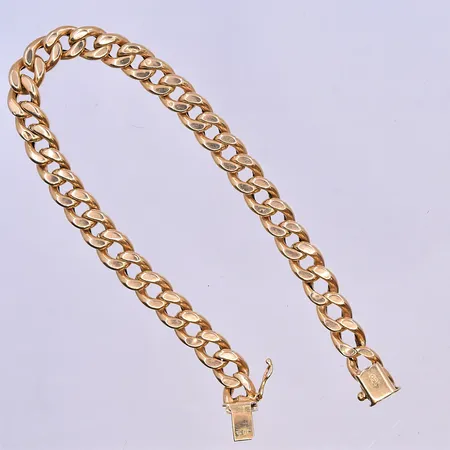 Armband Pansar längd 21 cm, bredd 7 mm 18K. Vikt: 11,6 g