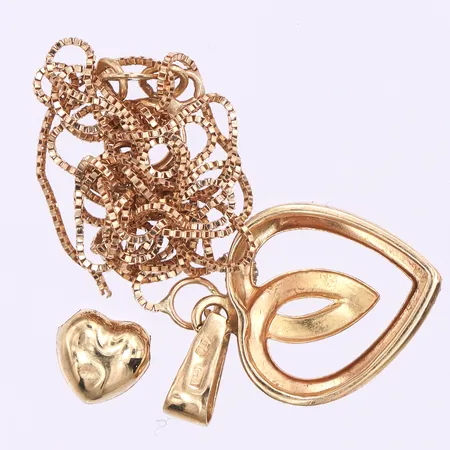 Trasigt guld,18k. Vikt: 1,7 g