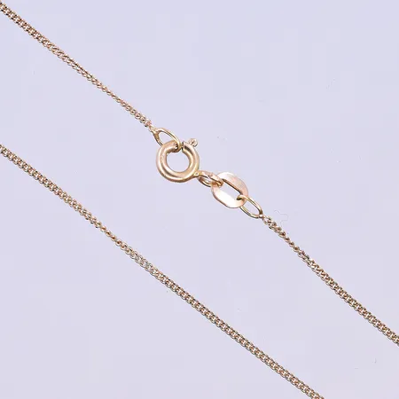 Kedja Pansar Guldfynd längd 40 cm, bredd 1 mm 18K. Vikt: 1,6 g