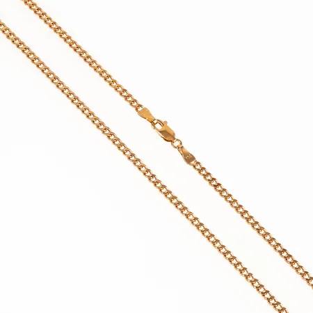 Kedja Guldfynd ihålig Pansar 50cm, bredd 3mm 18K 6,6g.