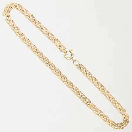 Armband, längd 18cm, bredd 3,3mm, 18K Vikt: 2,3 g