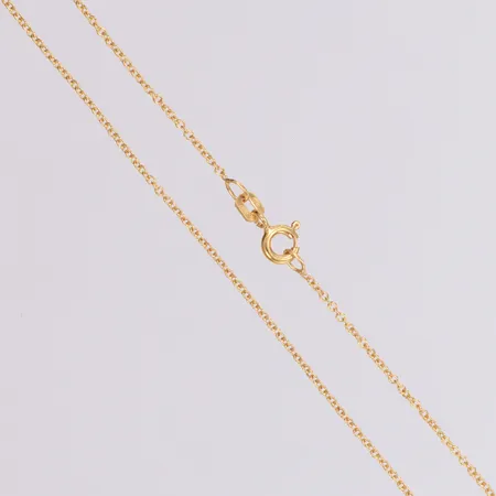 Kedja längd 45,5cm, bredd 1,2mm, 18K  Vikt: 1,6 g