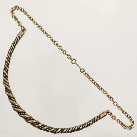 Collier Kalevala Koru stelt längd 45cm, bredd ca 5,7-8,4cm, Finland, brons Vikt: 0 g