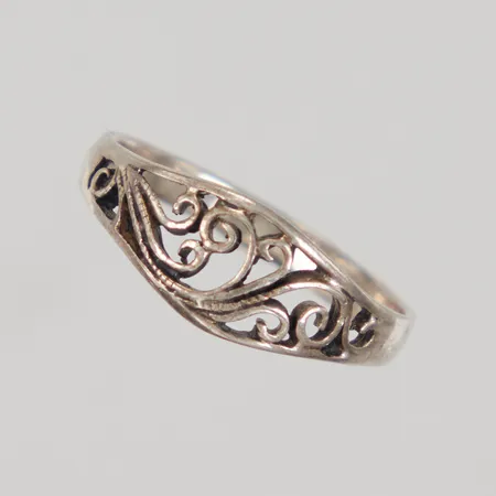 Ring Filigranarbete Stl:17, bredd 7mm, Silver 925/1000 Vikt: 1,4 g