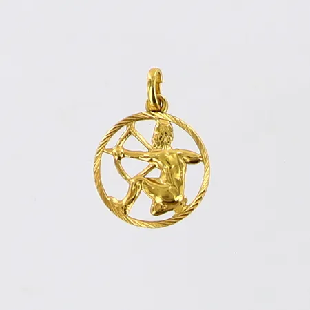 Hänge stjärntecken skytt, 21mm  Ø15mm, öppen ögla 8K Vikt: 0,9 g