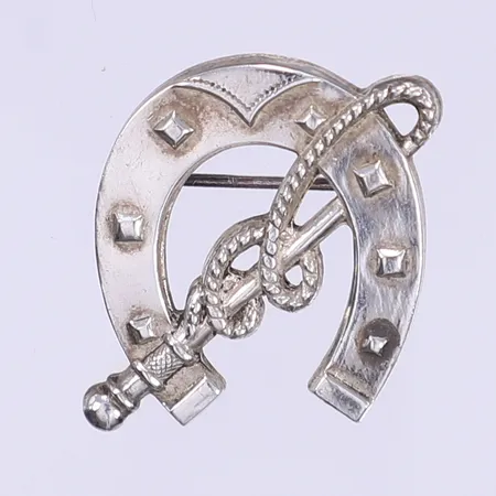 Brosch hästsko 20x25mm silver 830/1000 Vikt: 5,5 g