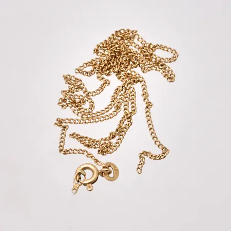 Kedja pansar 54cm, bredd 1,3mm, trasig, 18K guld 3,32g.