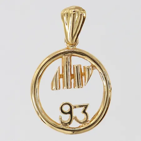 Hänge 93 ca Ø17mm höjd 27mm 18K Vikt: 1,9 g