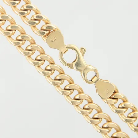 Kedja Pansar längd 50cm bredd 6,5mm 14K Vikt: 21,8 g