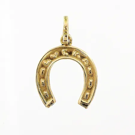 Hänge hästskor längd 15 bredd 10mm 18K.  Vikt: 0,3 g