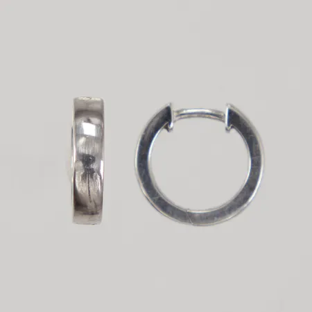 Örhängen Creoler Ø10mm, bredd 3mm, P.G.D. Försäljnings AB, Silver 925/1000 Vikt: 2,8 g