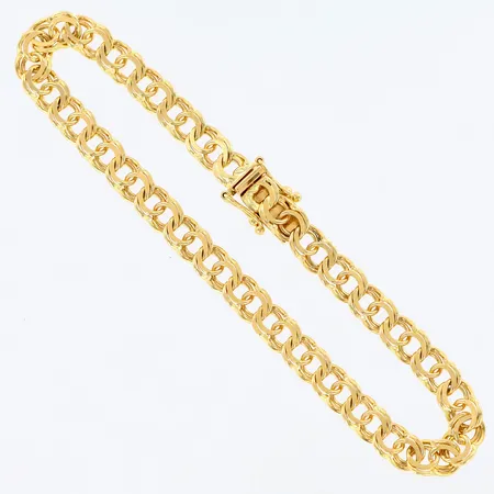 Armband Bisamarck, ca 18,5cm, bredd ca 5mm, Svedbom & Co, 18K Vikt: 10,3 g