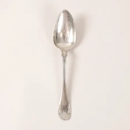 Sked Gammal Fransk, längd: 21,5cm, Carl Fredrik Hofgren, Köping 1873, gravyr, silver 830/1000 Vikt: 51,3 g