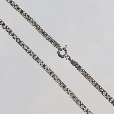 Collier X-länk 42cm bredd 3mm silver 925/1000 Vikt: 6,5 g