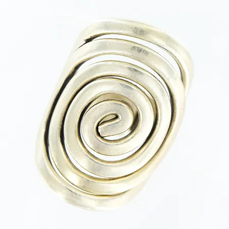 Ring stl:18 reglerbar skena bredd 8-30mm, ostämplad, silver. Vikt: 13,3 g