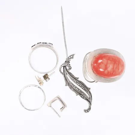 Diverse defekt silver 830-925/1000 Bruttovikt: 25g Vikt: 25 g