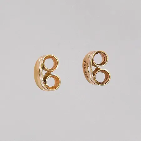 2 Snurrebussar Bronsil AB 18K Vikt: 0,2 g