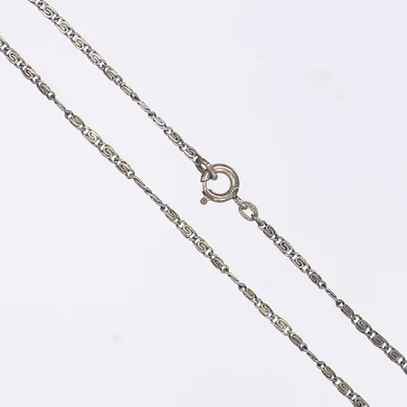 Halskedja irrgång längd 36cm bredd 2mm silver 835/1000 Vikt: 2,7 g