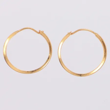 Örhängen creoler Ø17mm bredd 2,9mm 18K  Vikt: 0,8 g