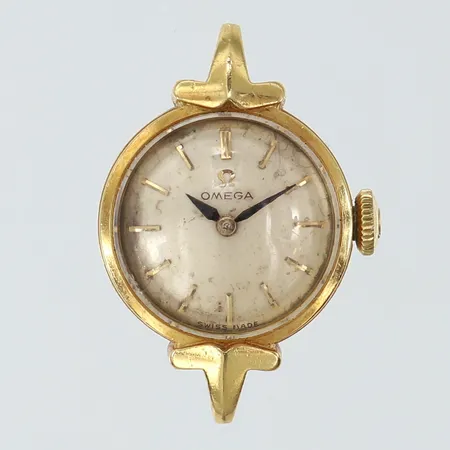 Damur Omega, 18K, manuell, Ø17mm, boett-nr: 373951 10791, kaliber 481, saknar läderband, 18K bruttovikt: 9,4g 