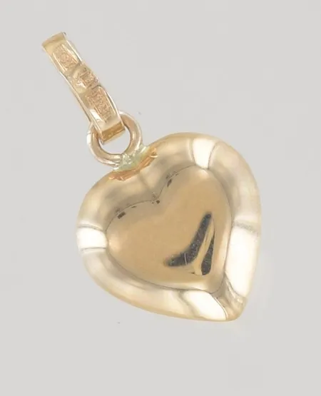 Hänge hjärta längd 1,5cm bredd 1cm, 18K Vikt: 0,8 g