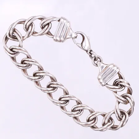 Armband,längd ca 18 cm,bredd 11.5 mm,silver 925/1000. Vikt: 28,8 g