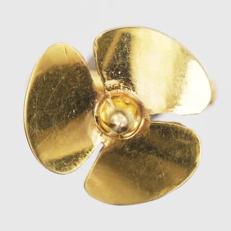 En udda manschettknapp, propeller, Ø18,5mm, 18K Vikt: 6,5 g