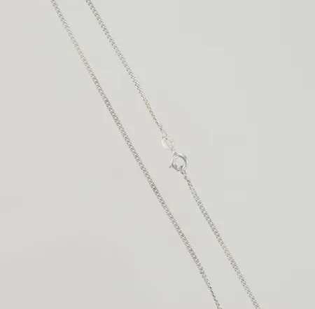 Halskedja pansar längd 38cm bredd 1,6mm, silver 925/1000 Vikt: 2,8 g