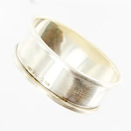 Servettring 55x40x21mm Hallbergs Guldsmeds AB, Stockholm 1951, ostämplat, silver Vikt: 27,1 g