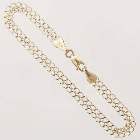 Armband längd 18cm bredd 4,9mm, 18K  Vikt: 3,2 g