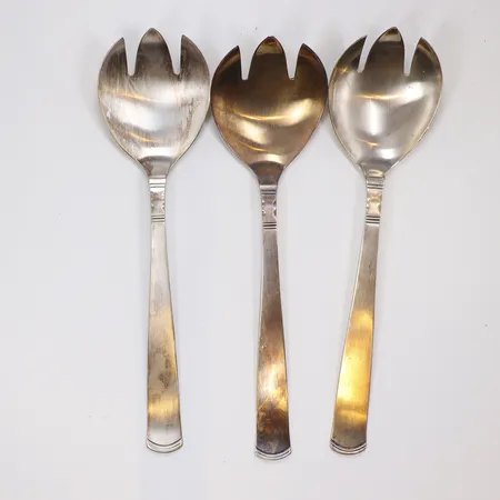 Tre salladsbestick 21cm, silver 830/1000 Vikt: 189,5 g