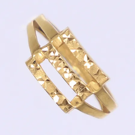 Ring stl: 18¼ bredd 2-9mm defekt bucklig 22K  Vikt: 2,6 g