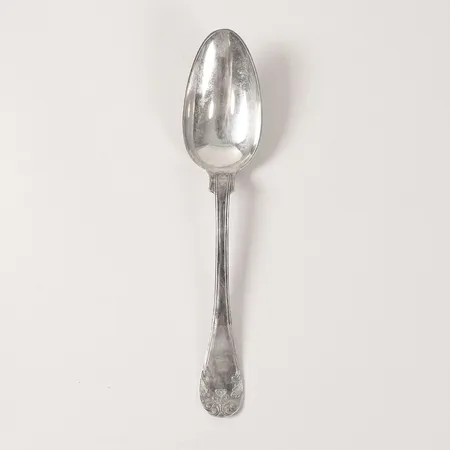 Sked Gammal Fransk, längd: 22cm, Carl Adolf Serander, Sundsvall 1889, gravyr, silver 830/1000 Vikt: 54 g