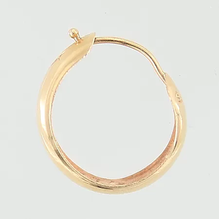 Udda örhänge, Ø10,5mm, bredd 4,9mm, skev, 18K  Vikt: 0,3 g