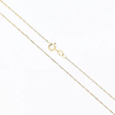 Kedja Singapore längd 45cm bredd 0,5mm 9K Vikt: 0,9 g