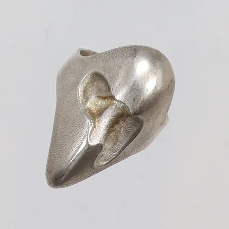 Ring Björn Weckström för Lapponia mönstrad stl:19¾ bredd 5-30mm Finland Helsingfors 1973 silver 925/1000 Vikt: 11,1 g