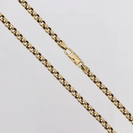 Kedja Ärtlänk längd 61,5cm bredd 4,6mm 18K Vikt: 22,1 g