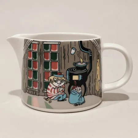 Muminkanna Kura Skymning, Moomin Arabia, höjd 7,5cm, Ø8,5cm.  Skickas med paket.