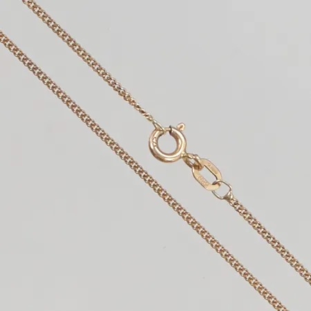 Kedja pansar 38cm bredd 1mm 18K 1,7g.