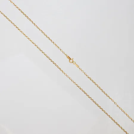 Kedja Ärtlänk längd: 66,5cm, bredd: 2,2mm, ojämna länkar, 18K Vikt: 2,9 g