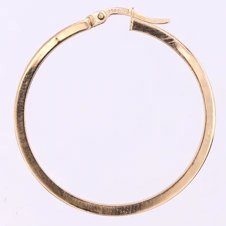 Örhänge udda,diameter ca 33.4 mm,18k. Vikt: 1,1 g
