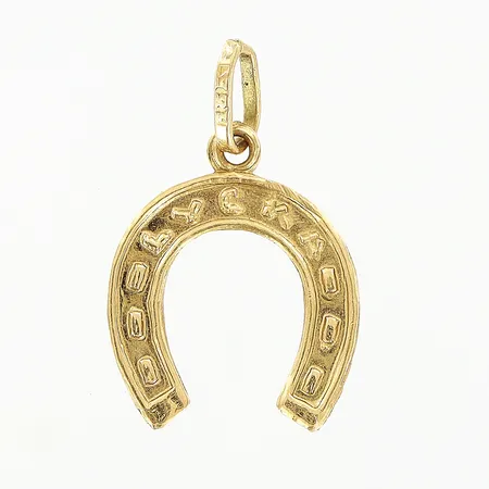 Hänge hästsko längd 15mm bredd 10mm 14K.  Vikt: 0,3 g