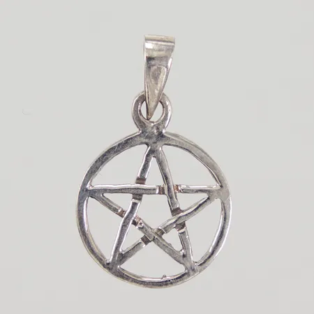 Hänge pentagram 25mm, bredd 17mm, silver 925/1000 Vikt: 1,6 g