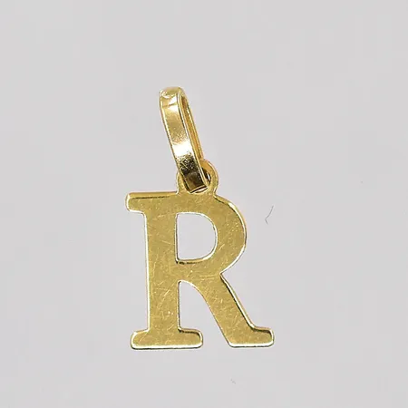 Hänge R längd 12mm inklusive ögla, bredd 6,3mm 18K Vikt: 0,2 g