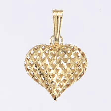 Hänge GHA hjärta längd inkl ögla 22mm bredd 14mm 18K Vikt: 0,7 g