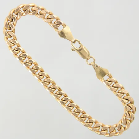 Armband Pansar längd 19,5cm bredd 6,5mm 14K Vikt: 10,8 g