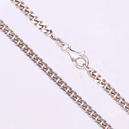 Collier Pansar,längd ca 50 cm,bredd 4.2 mm,silver 925/1000. Vikt: 22,6 g